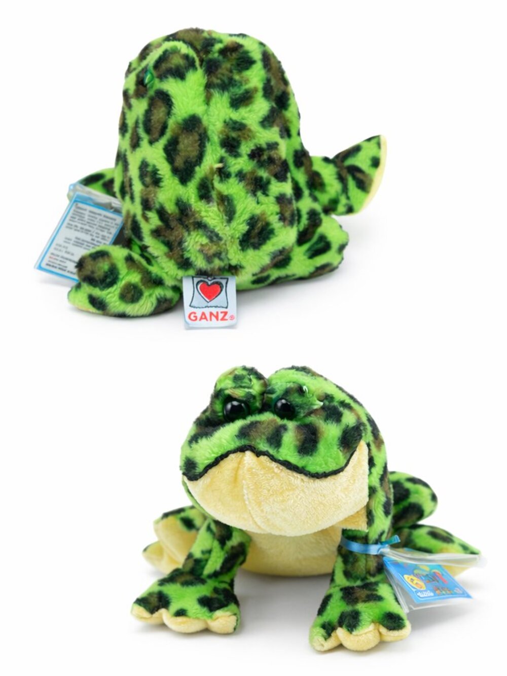 Webkinz Frog Plush Green Ganz Stuffed Animal Cute Toy